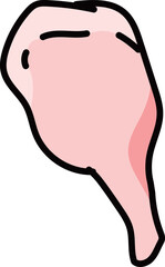 鶏肉_ベクターイラスト