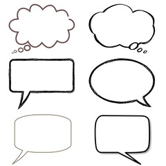 吹き出し（６パターン） - 1