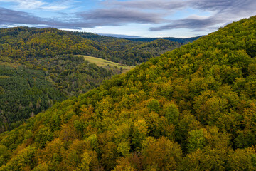 Obraz premium Małopolska, Poland, Góry Leluchowskie,