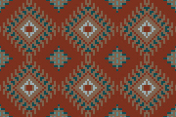 Geometric Pattern Filipino Traditional Patternfolk Embroidery, Aztec Geometric Ornament Print. Design for Carpet, Wallpaper, Clothing, Wrapping, Fabric