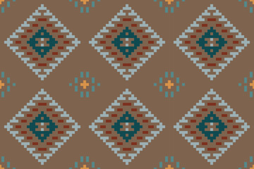 Mexican Ikat Pattern Meaningfolk Embroidery, Aztec Geometric Ornament Print. Design for Carpet, Wallpaper, Clothing, Wrapping, Fabric