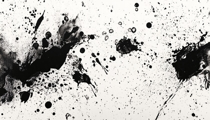 Obraz premium ink, grunge, paint, splat, splash, splatter, black, vector, design, drop, stain, illustration, dirty, blot, spray, texture, drip, spot, art, liquid, silhouette, blood, element, brush, pattern