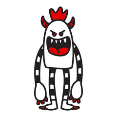 monster character design vector illustration