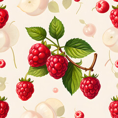 seamless background with berries
