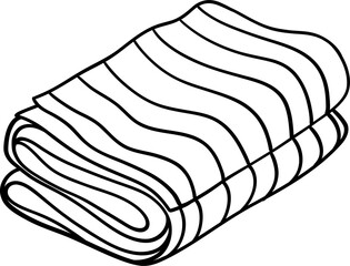 Hand Drawn Towel Illustration