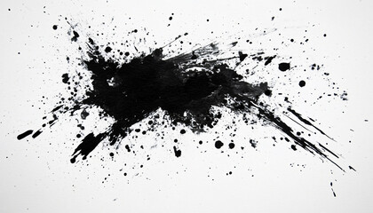 Random bursts and splatters of ink in black and white or vibrant colors, evoking a raw, artistic energy