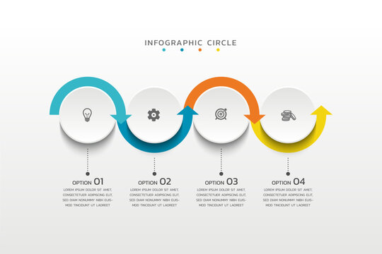 Presentation modern infographics business template design