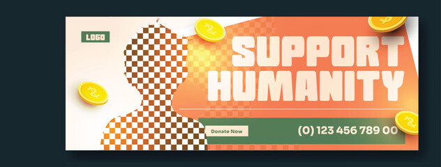 Fundraising Charity Cover Template Design