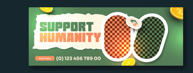 Fundraising Charity Cover Template Design