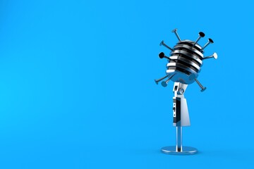 Microphone with nails