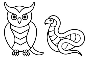 owl snake wildlife reptile animal