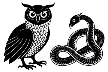 owl snake wildlife reptile animal