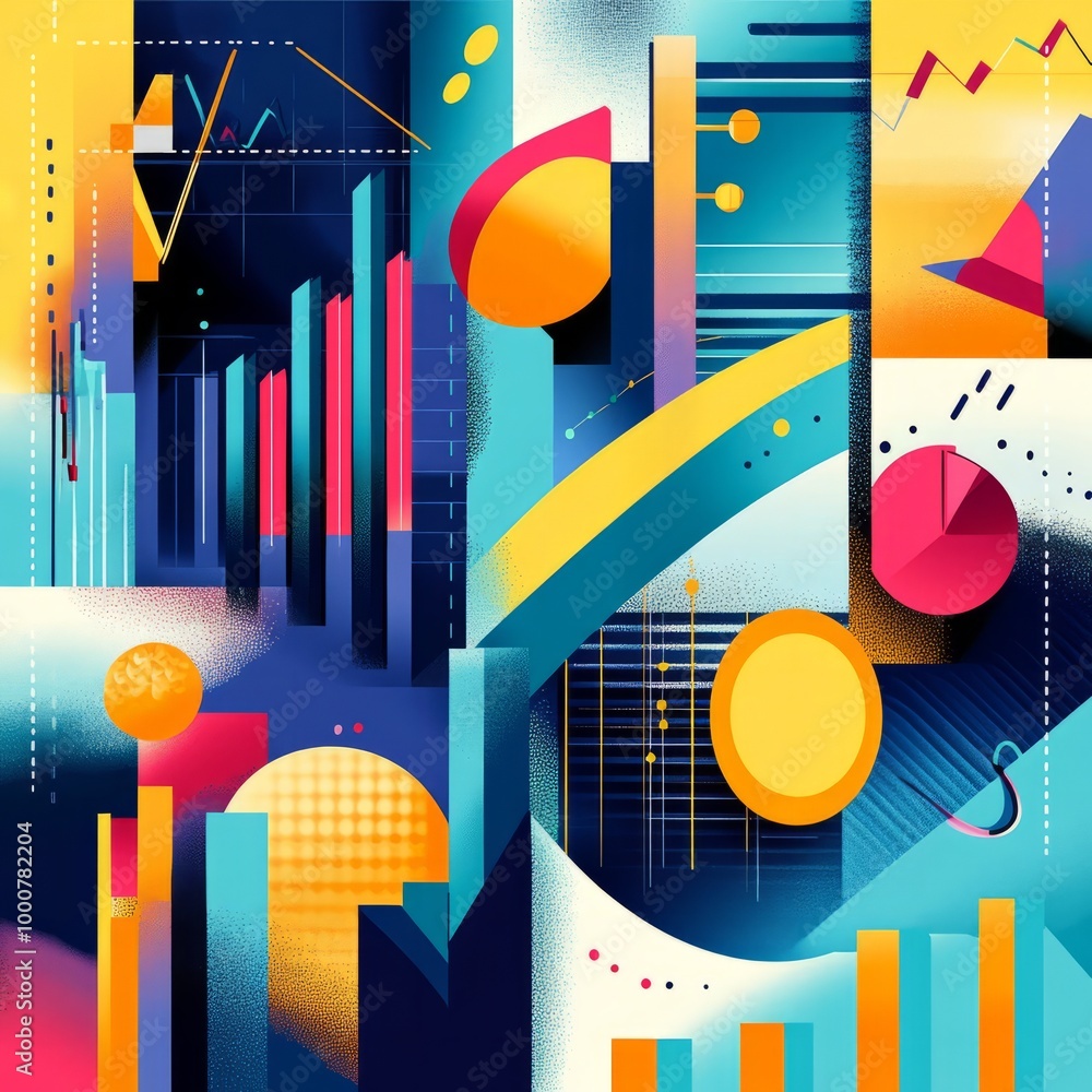 Poster abstract data visualization