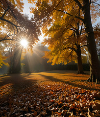 Sunlight makes its way through the leaves