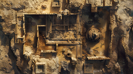 Desert ruins DnD battle Maps for ttrpg