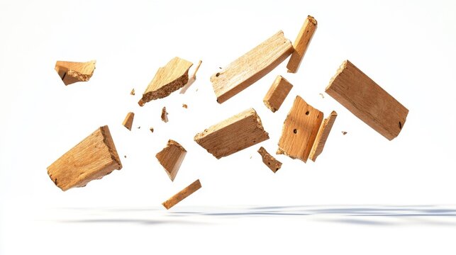 Breaking Wooden Boards Floating in Mid-Air &ndash; Generative AI
