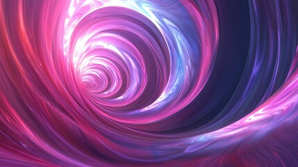 Fototapeta premium Spiraling Digital Tunnel with Soft Pastel Layers