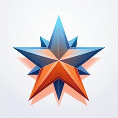  Flat art star logo illustration