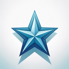 Fototapeta premium Flat art star logo, designed with a simple and simple shape