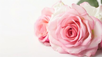 Beautiful composition spring flowers. Bouquet of pink tulips flowers on pastel pink background. Valentine's Day, Easter, Birthday, Happy Women's Day, Mother's Day. Flat lay, top view, copy space