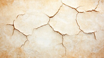 Obraz premium A close-up of cracked, parched earth in warm, earthy tones, highlighting the texture and patterns of dry soil.