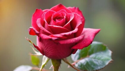  Blooming beauty  A single rose in full glory