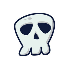 Cute skull halloween assets