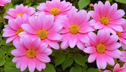  Blooming beauty  A vibrant bouquet of pink flowers