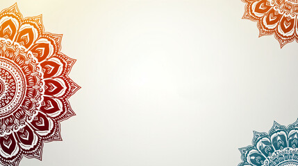 Elegant Religious Festival Wallpapers with Blank Copy Space for Text - Perfect for Wishes and Celebrations