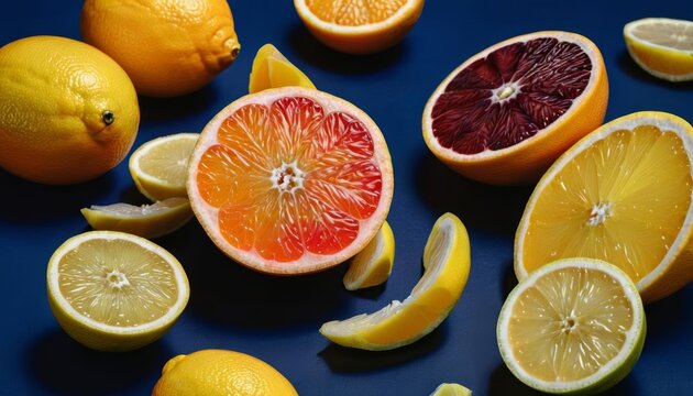  Fresh citrus delighta vibrant blend of juicy oranges and tangy lemons