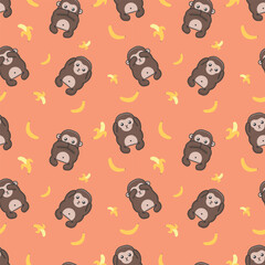 THREE WISE MONKEY SEAMLESS PATTERN