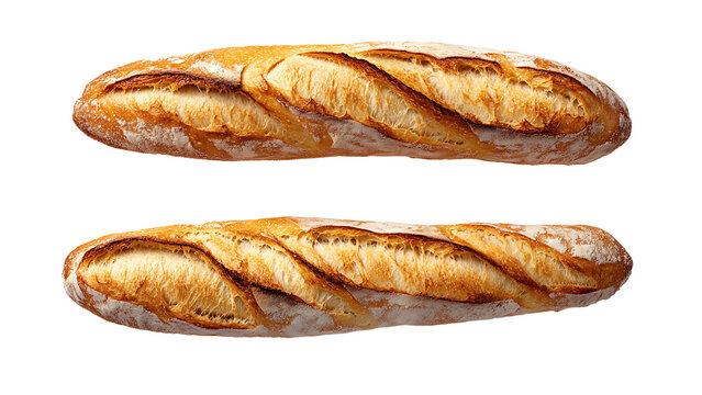 French baguette bread isolated on transparent background. - Powered by Adobe