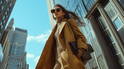 Fototapeta premium Fashion Forward in the City Streets