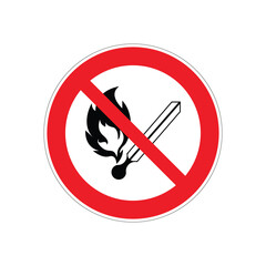 vector illustration of a prohibition or prohibited sign symbol with a red circle