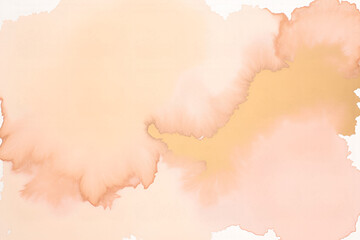 Abstract beige art with gold &mdash; pink background with brown, beautiful smudges and stains made with alcohol ink and golden pigment. Beige fluid art texture resembles petals, watercolor or aquarelle