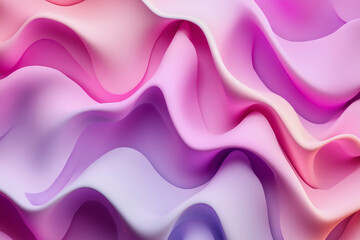 Obraz premium pink and purple wave pattern with a purple background. The wave pattern is very soft and smooth, giving the impression of a gentle, calming flow. The colors are bright and vibrant. Overall