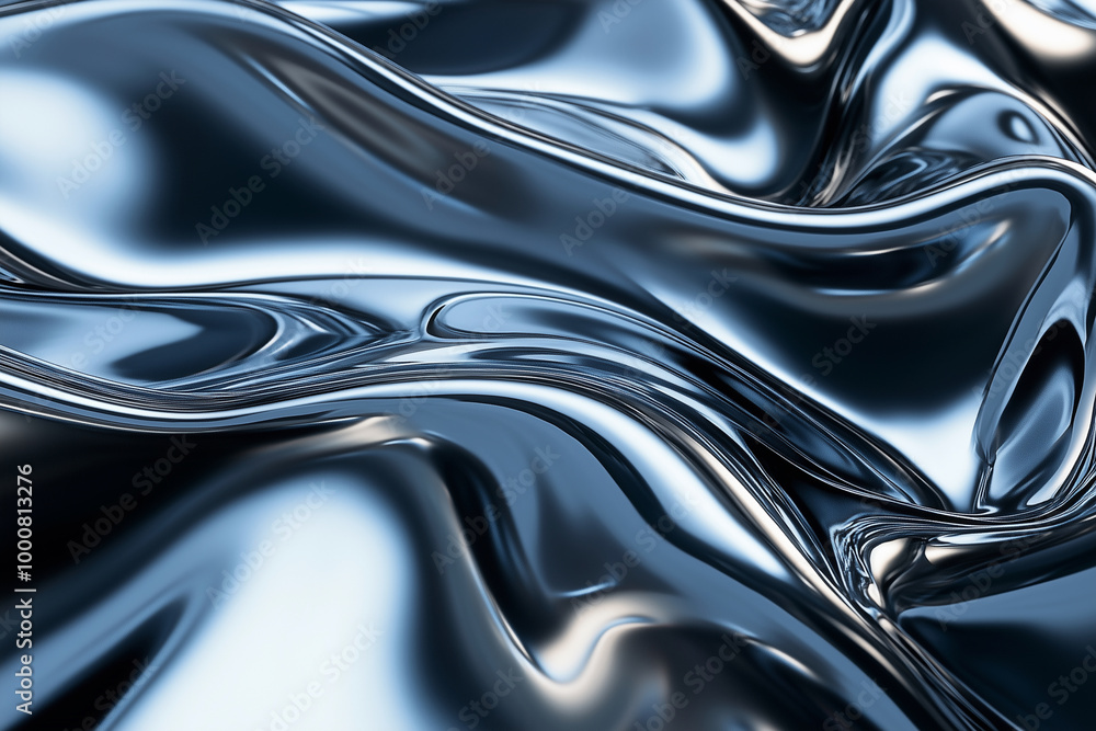 Aufkleber image is a black and silver wave pattern. the texture of the wave is rough and the color is dark. th