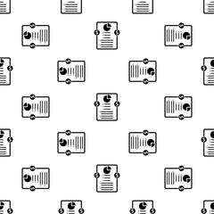 Bookkeeping Icon Seamless Pattern Y_2402002