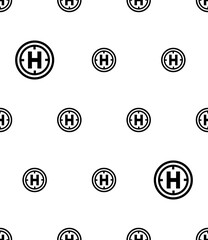 Helipad Icon Seamless Pattern Y_2402003