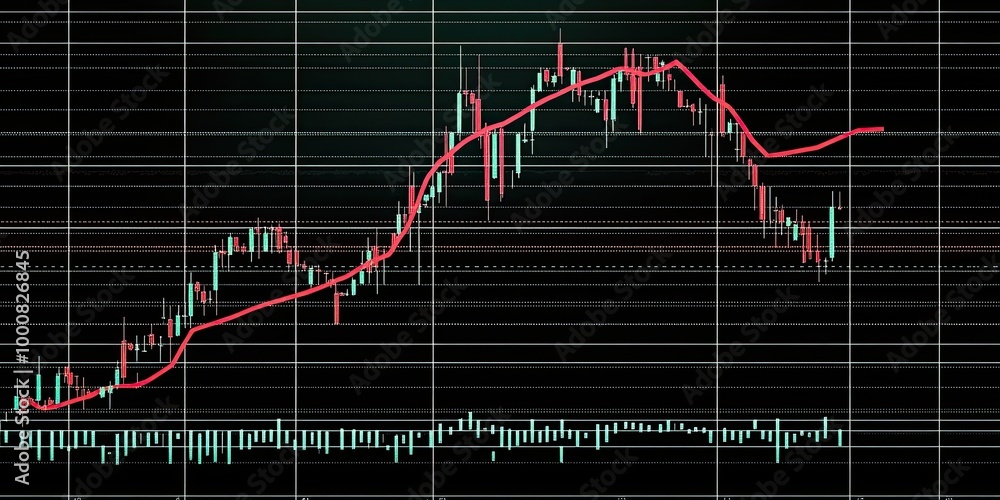 Poster a detailed forex chart with a red arrow falling below a key support zone, indicating a bearish break
