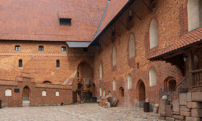 Courtyard of the Teutonic Castle in Malbork