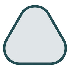 Isolated abstract triangle icon on a white background,