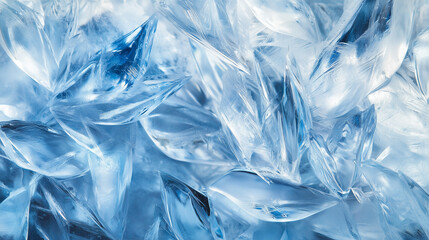 Obraz premium Petal-shaped Ice Crystals