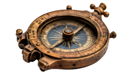 a close up of a compass

