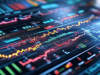 Government official announcing a financial bailout during recession, economic charts behind, CGI, Sharp Focus, High Resolution, 3D illustration.