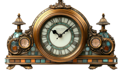 a clock with roperson numerals