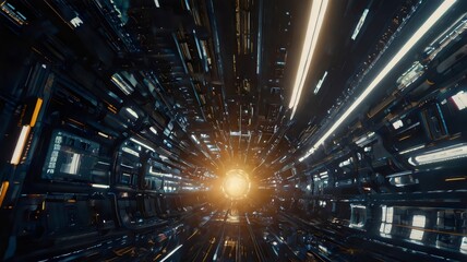 Naklejka premium New_future_technology_concept_abstract