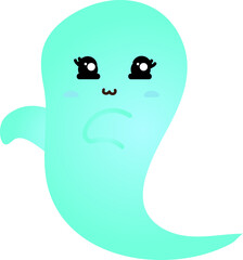 cute ghost cartoon , halloween