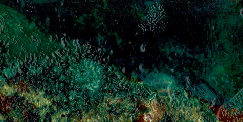 Liquid and Water Patterns in a Grunge Art Illustration
