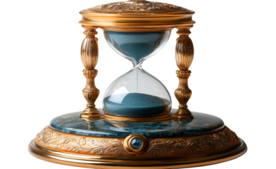 a close up of an hourglass

